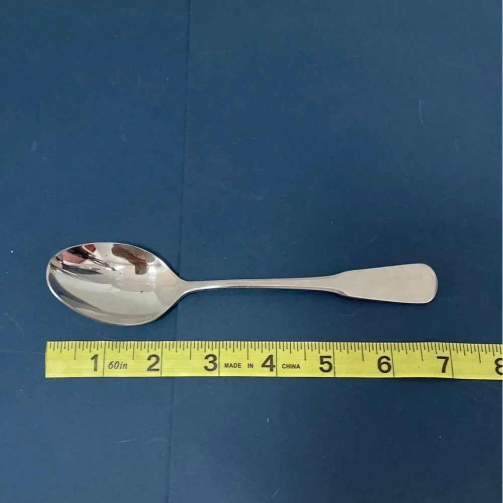 Vintage Oneida Yorktowne Pattern Oval Soup Spoon 18/8 Stainless Steel Flatware